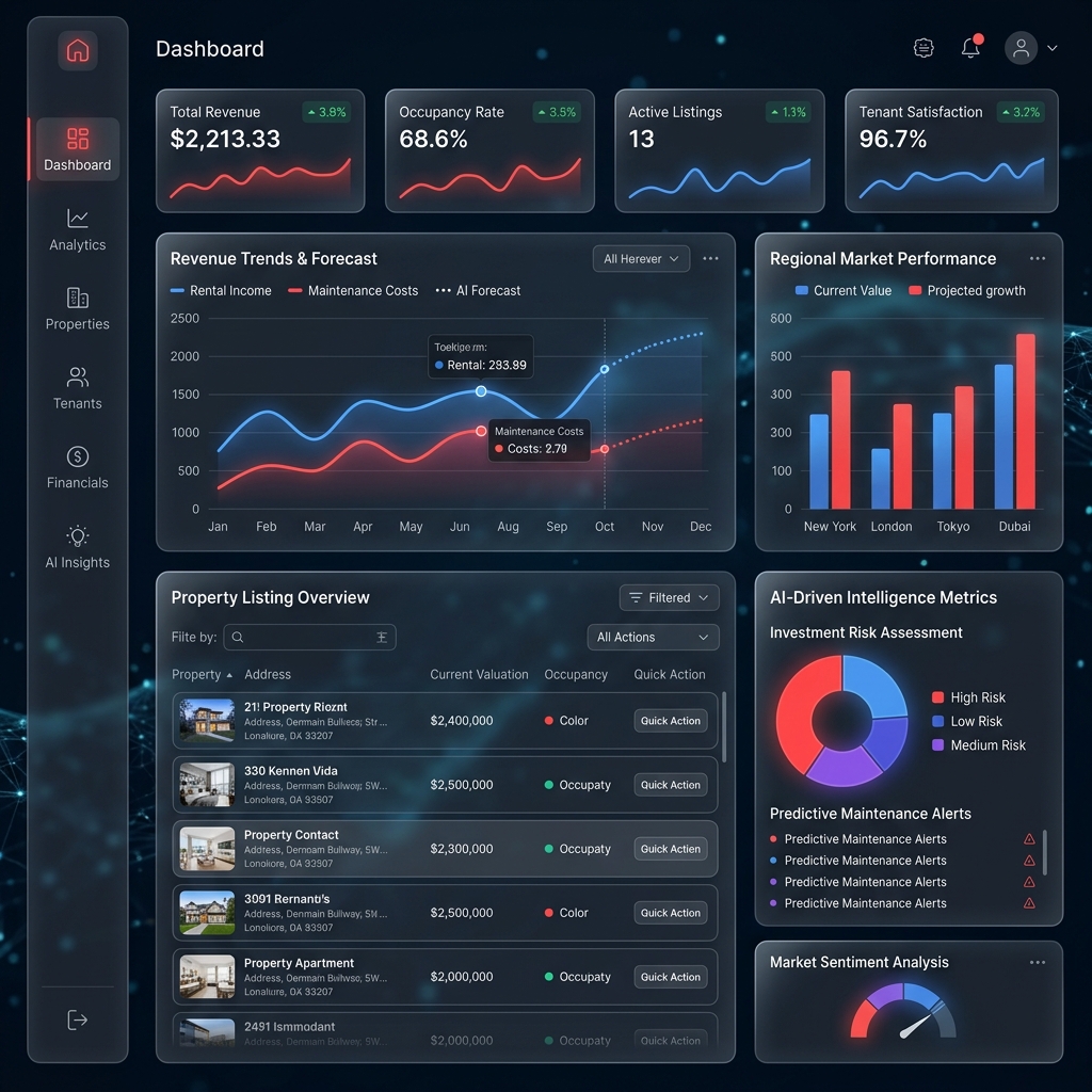 Kalibra AI Real Estate ERP Dashboard System